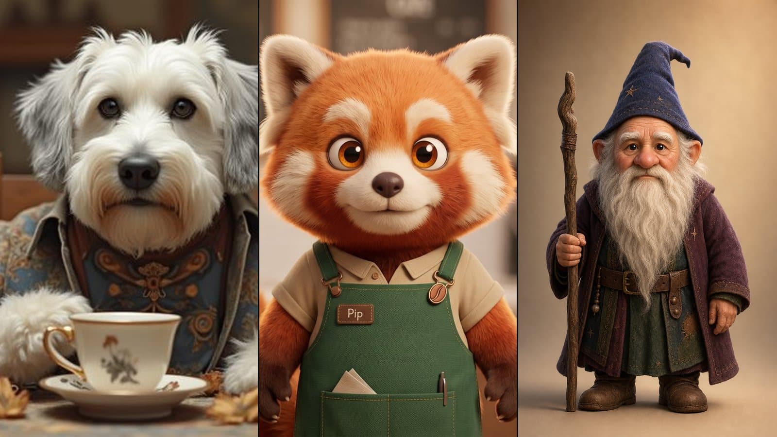 Wise Pup, Pip and Grumblewick, bitHuman AI characters
