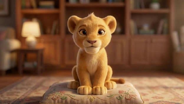 Luna the Gentle Lion Cub