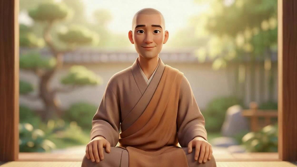Portrait of Serene Pixar MoodMate Monk