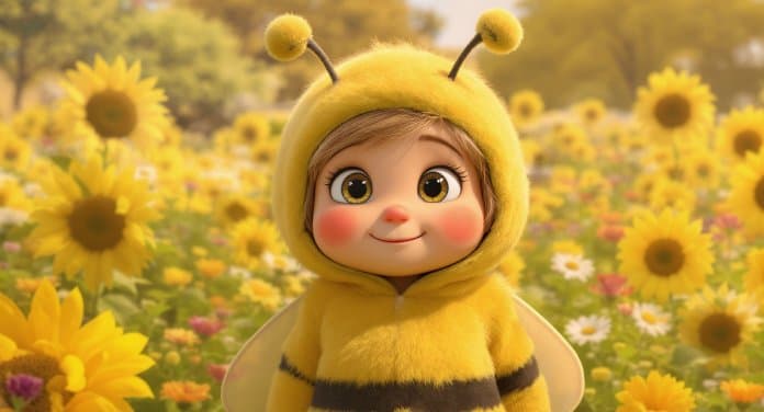 Whimsical Bee Storyteller
