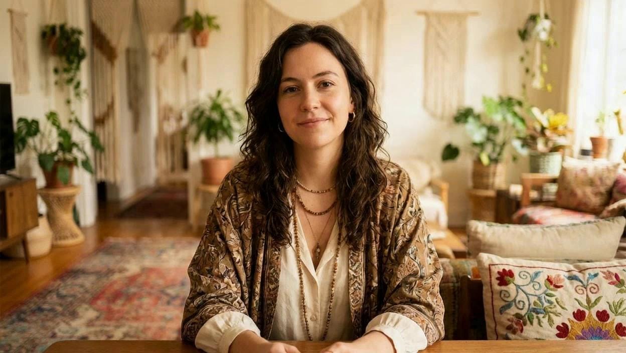 Portrait of Boho Interior Stylist