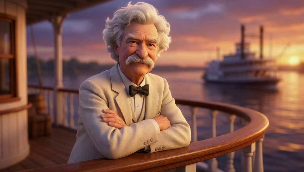 Portrait of Wry Riverboat Companion