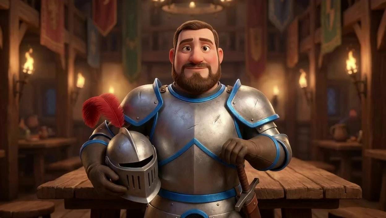 Portrait of Boisterous Knight of Comedy