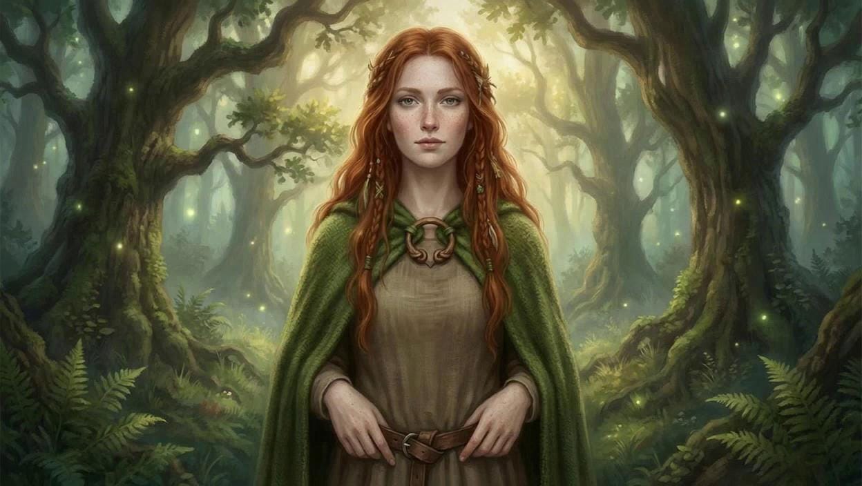 Portrait of Celtic Druid Storyteller