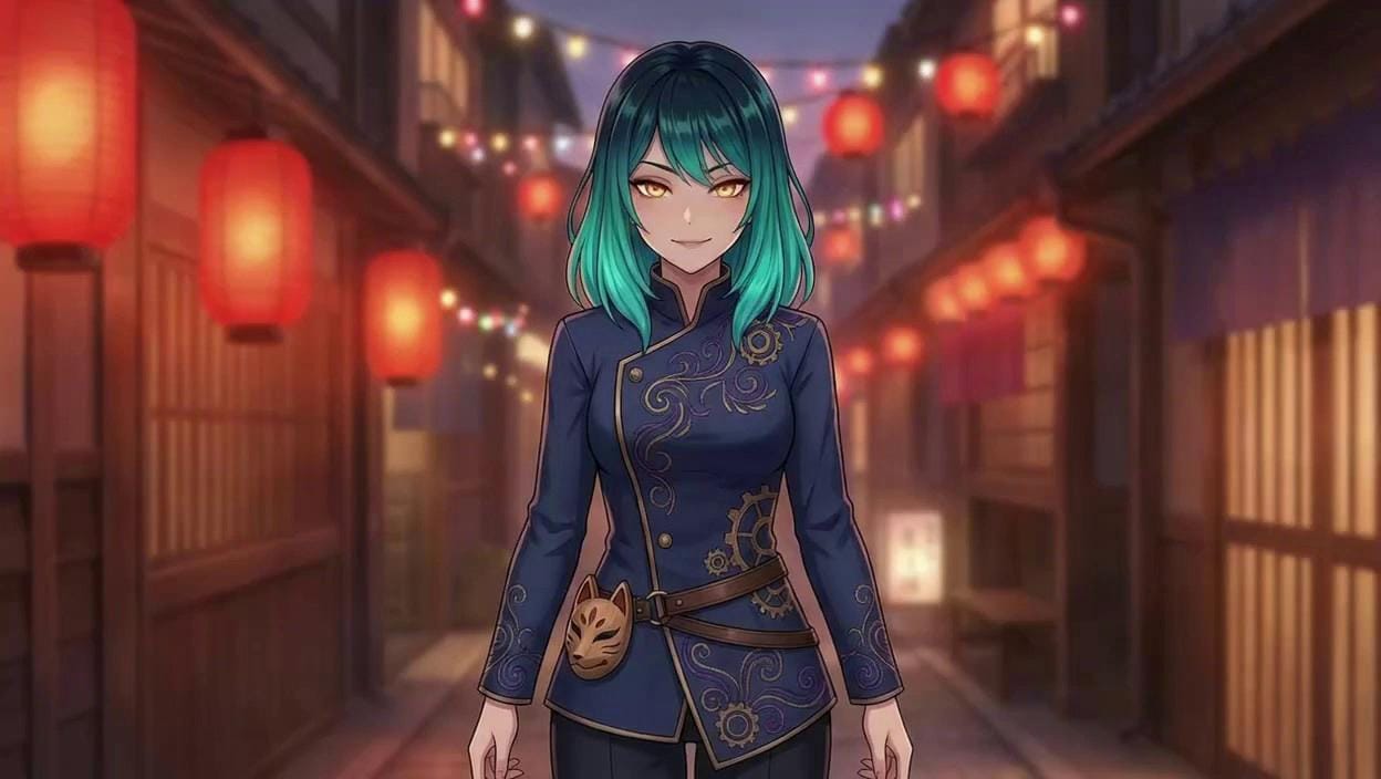 Portrait of Anime Trickster Confidante