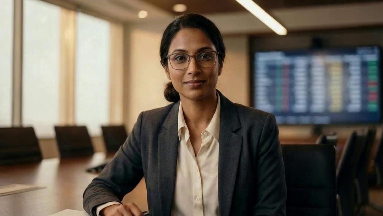 Portrait of Demanding Boardroom CFO