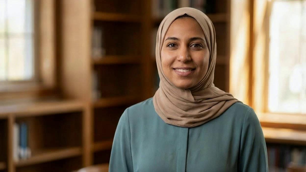 Portrait of Egyptian English Teacher
