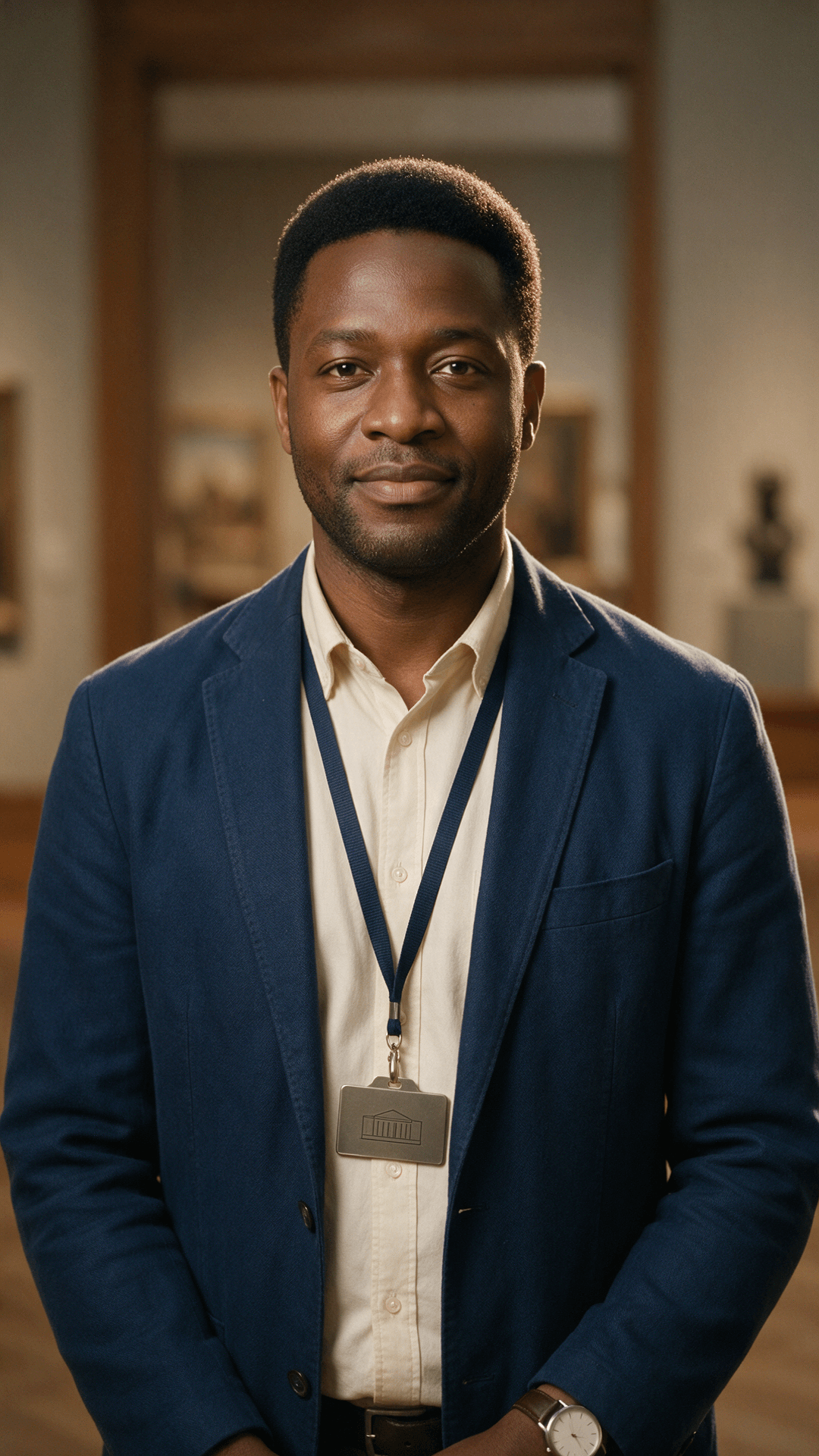 Portrait of Kwame, Warm Museum Guide