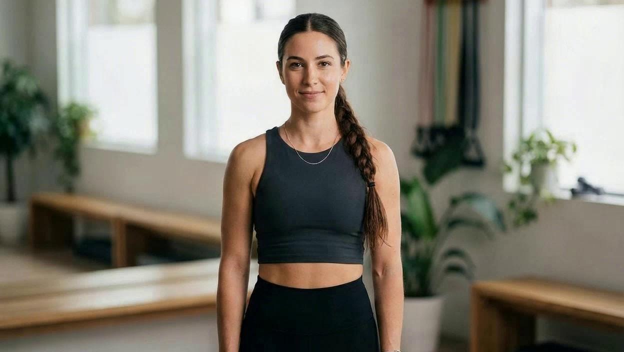 Portrait of Tall-Athletic Fit Trainer