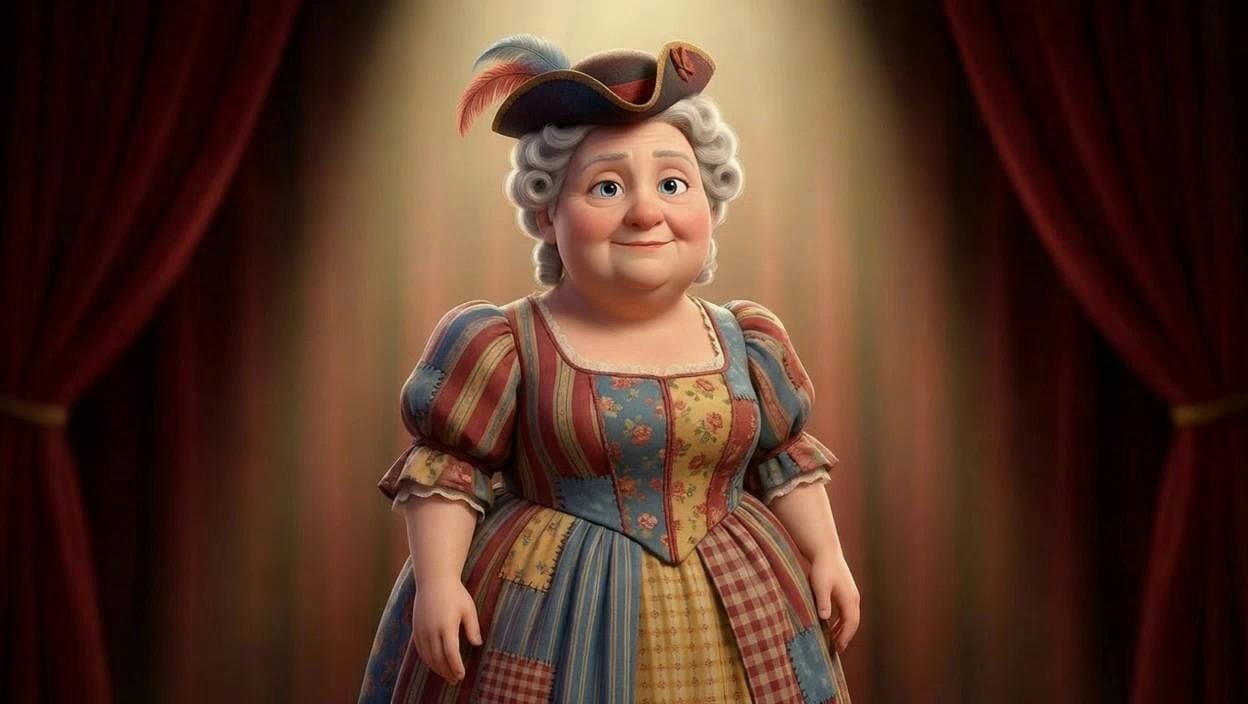 Portrait of Madame Giggle, Wholesome Jester