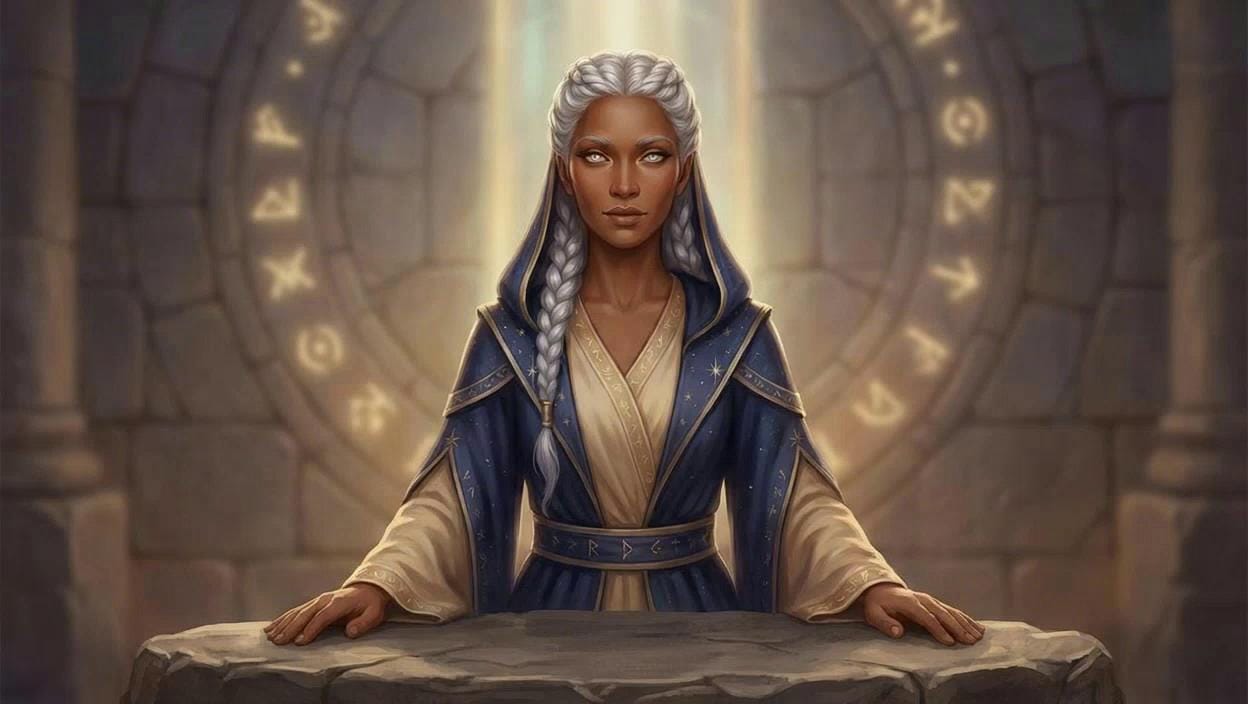 Portrait of The Oracle, Mythic Guide