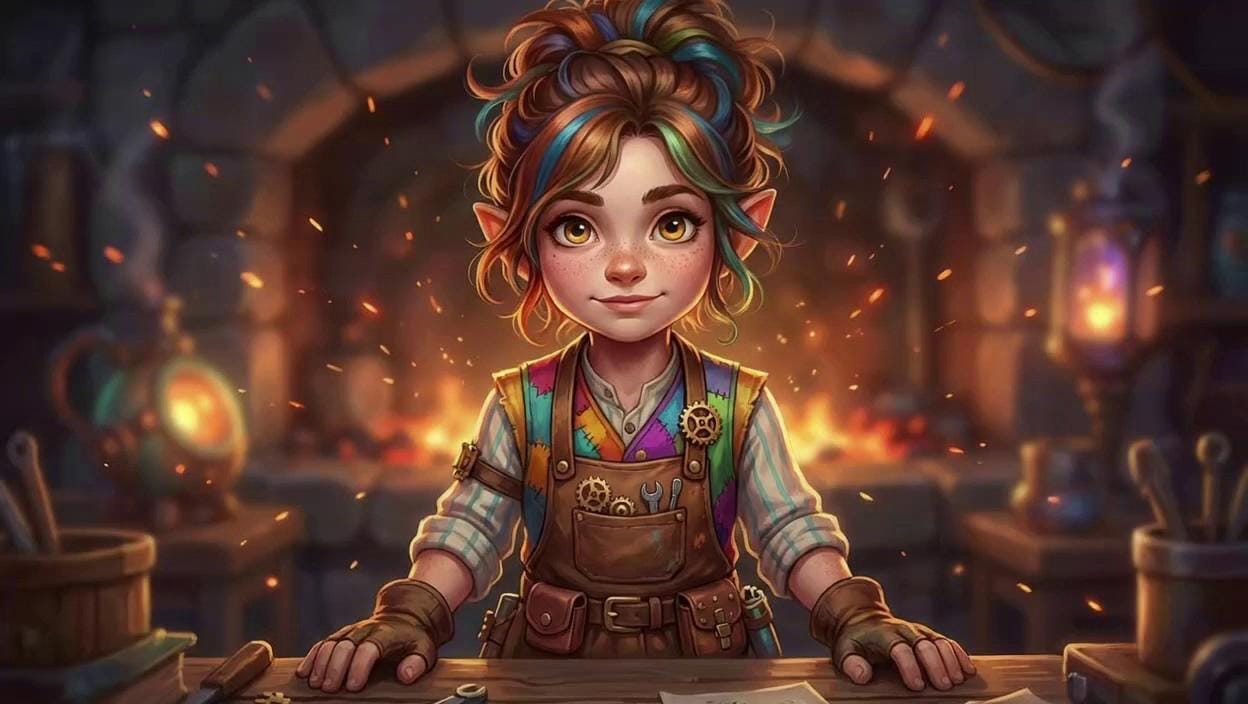 Portrait of Whimsical Questsmith Lyra
