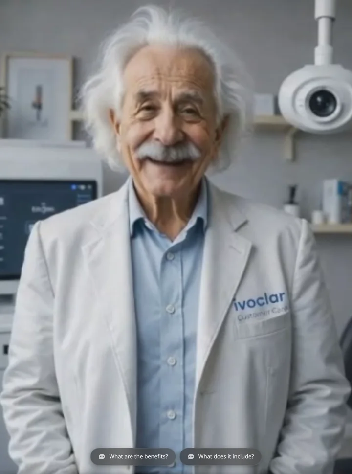 Ivoclar's Einstein support agent, live