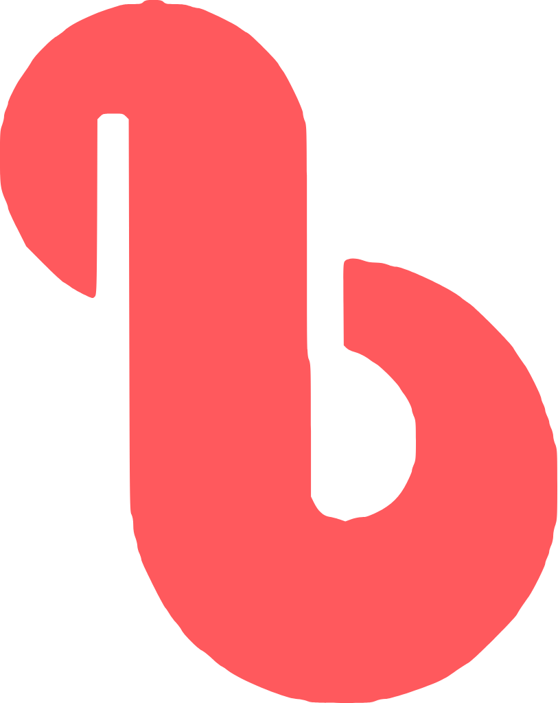 The bitHuman b mark in coral