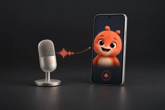 Illustration: a character speaking on an Android phone.